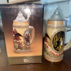 Anheuser Busch “F Series” Beer Stein 00770 New In Box Budweiser Limited Edition